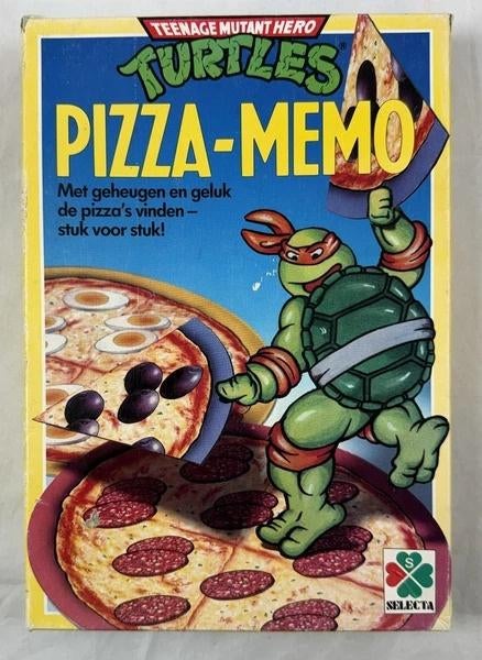 TMNT Pizza-Memo 1991 Vintage Teenage Mutant Ninja Turtles, Coolsingel 104, 3011 AG Rotterdam, Netherlands, Verzenden, Een of twee spelers