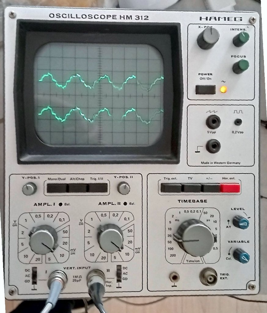Oscilloscoop Hameg Hm312 (2-kanaals), Ophalen, Gebruikt, Overige meters