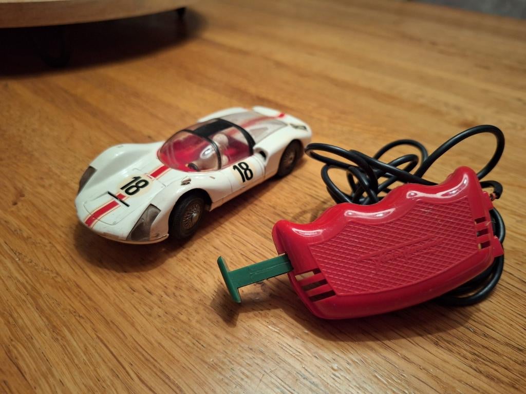 Marklin sprint porsche met afstandbediening / race auto!, Hobby en Vrije tijd, Gebruikt, Gelijkstroom of Wisselstroom, Overige typen