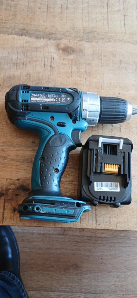 makita schroefboormachine, Doe-het-zelf en Verbouw, Gereedschap | Boormachines, Ophalen of Verzenden, Gebruikt, Minder dan 400 watt
