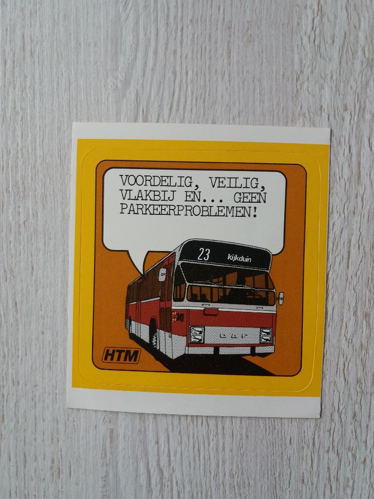 sticker HTM ( 2 ), Ophalen of Verzenden, Zo goed als nieuw, Bedrijf of Vereniging