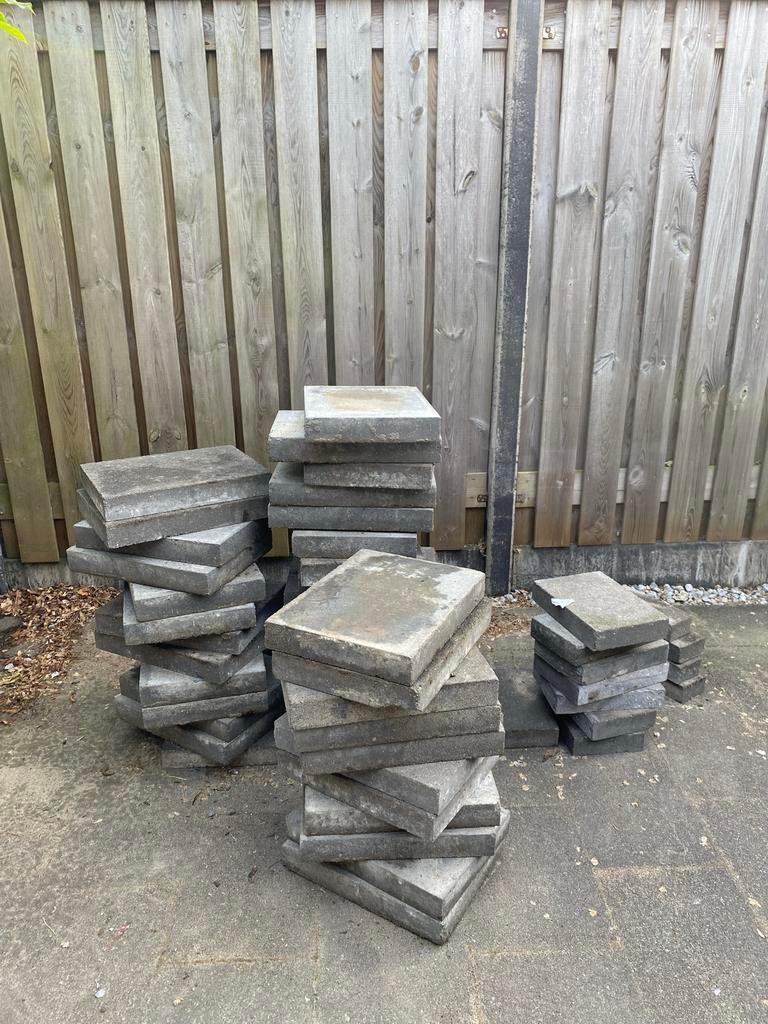 Gratis gebruikte betontegels voor terras of pad 40x30x6, Ophalen, Gebruikt, 5 tot 10 m², Beton