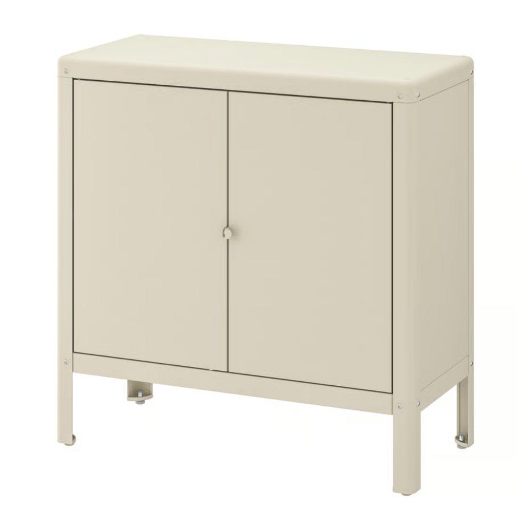 KOLBJÖRN Kast binnen/buiten, beige, 80x81 cm, Huis en Inrichting, Kasten | Stellingkasten, Ophalen, Zo goed als nieuw