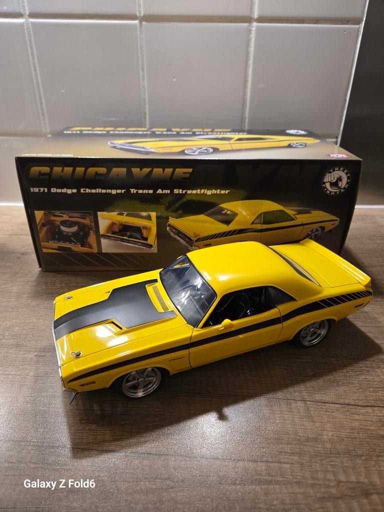 Dodge Challenger 1971 Trans Am Streetfighter 1:18 ACME, Ophalen of Verzenden, Nieuw, Auto, Overige merken