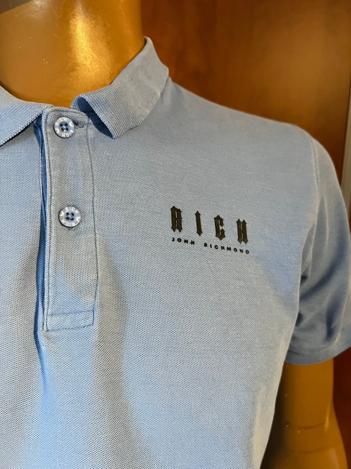 JOHN RICHMOND polo maat XL origineel zgan, G, Blauw, G, Maat 56/58 (XL)