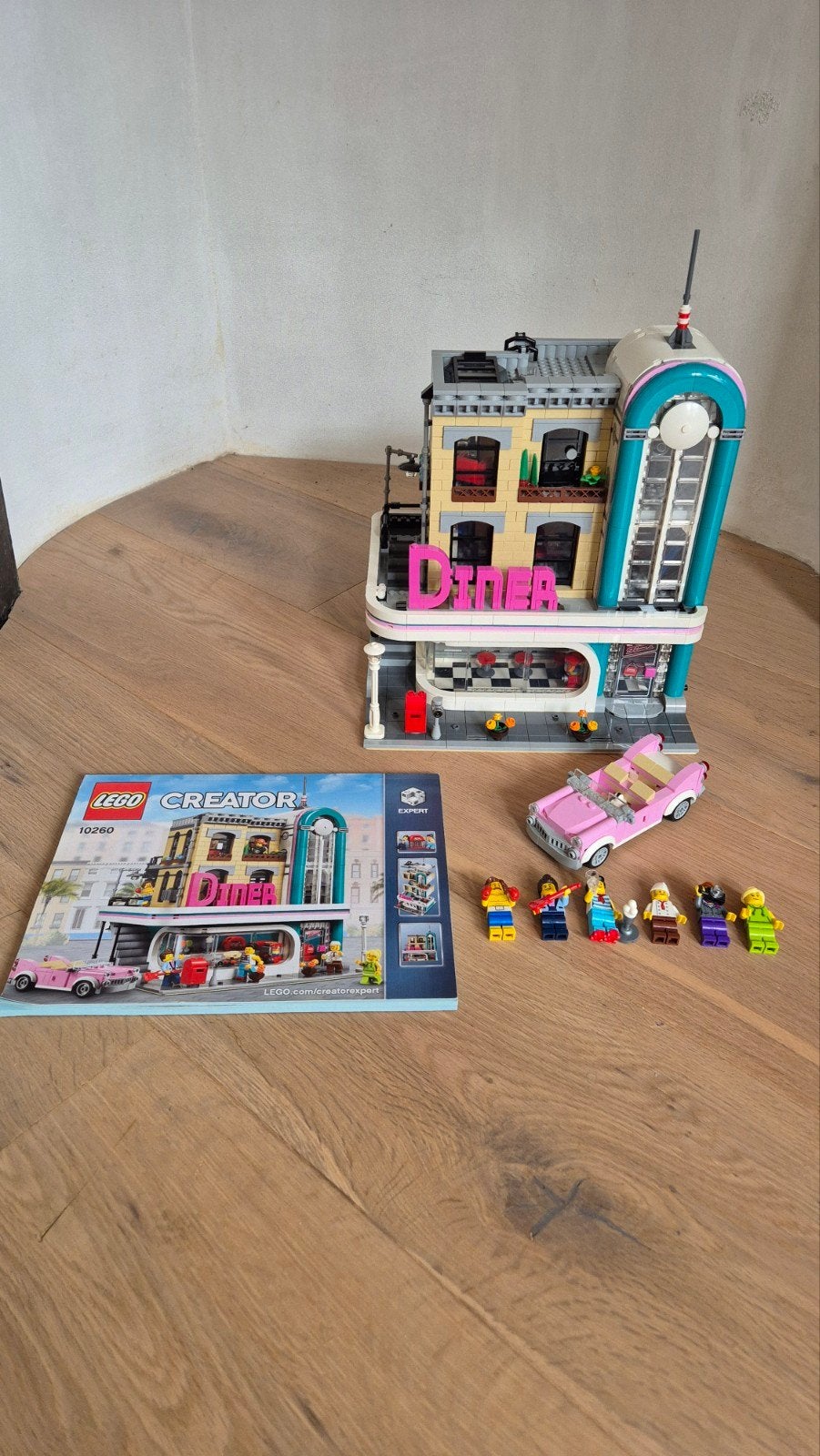 Lego expert modular diner 10260 compleet met instructie, Ophalen of Verzenden, Zo goed als nieuw, Overige merken
