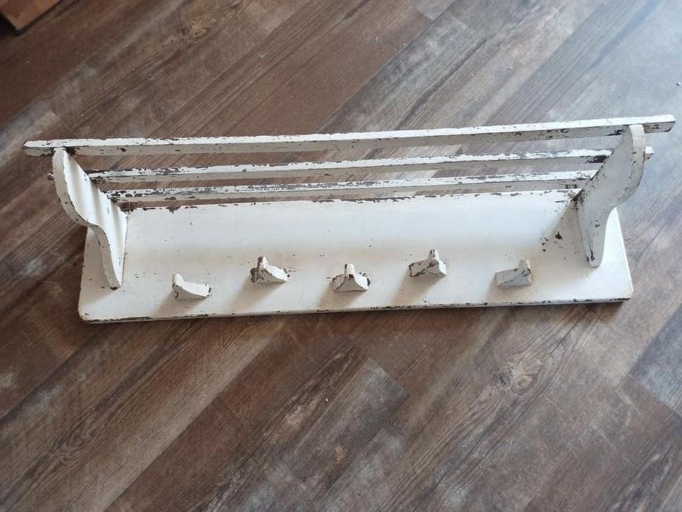 Antieke Amsterdamse school stijl kapstok massief hout., Huis en Inrichting, Woonaccessoires | Kapstokken, Wandkapstok, Gebruikt