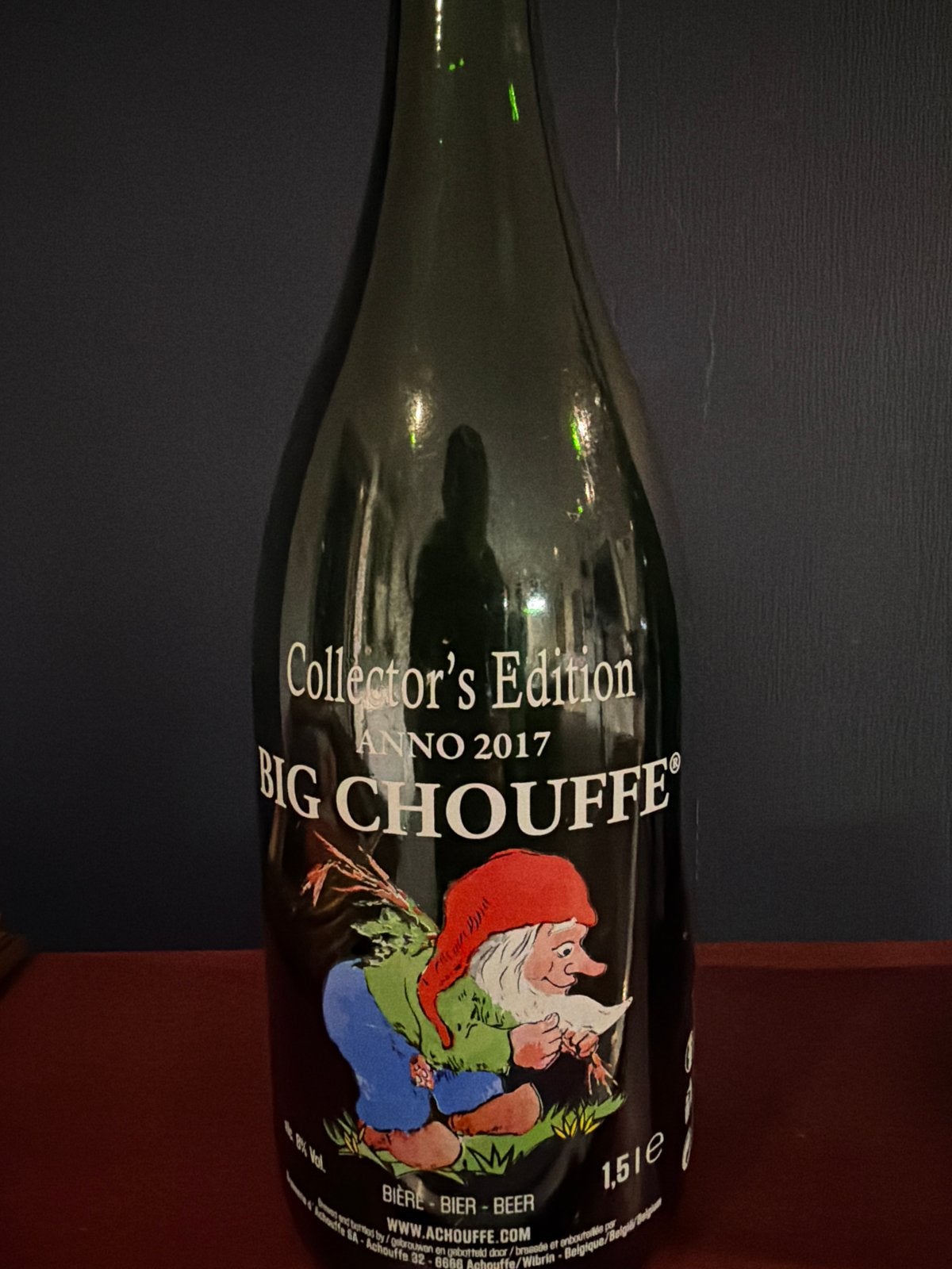 Lege Big Chouffe Collector's Edition 2017 fles 1.5L, Ophalen, Gebruikt