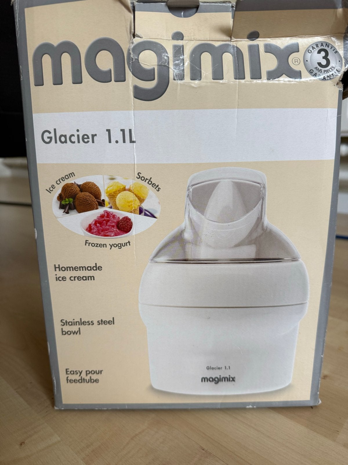 Magimix Glacier 1.1L IJsmachines - nooit gebruikt, Witgoed en Apparatuur, Ophalen of Verzenden, Nieuw, Koelelement