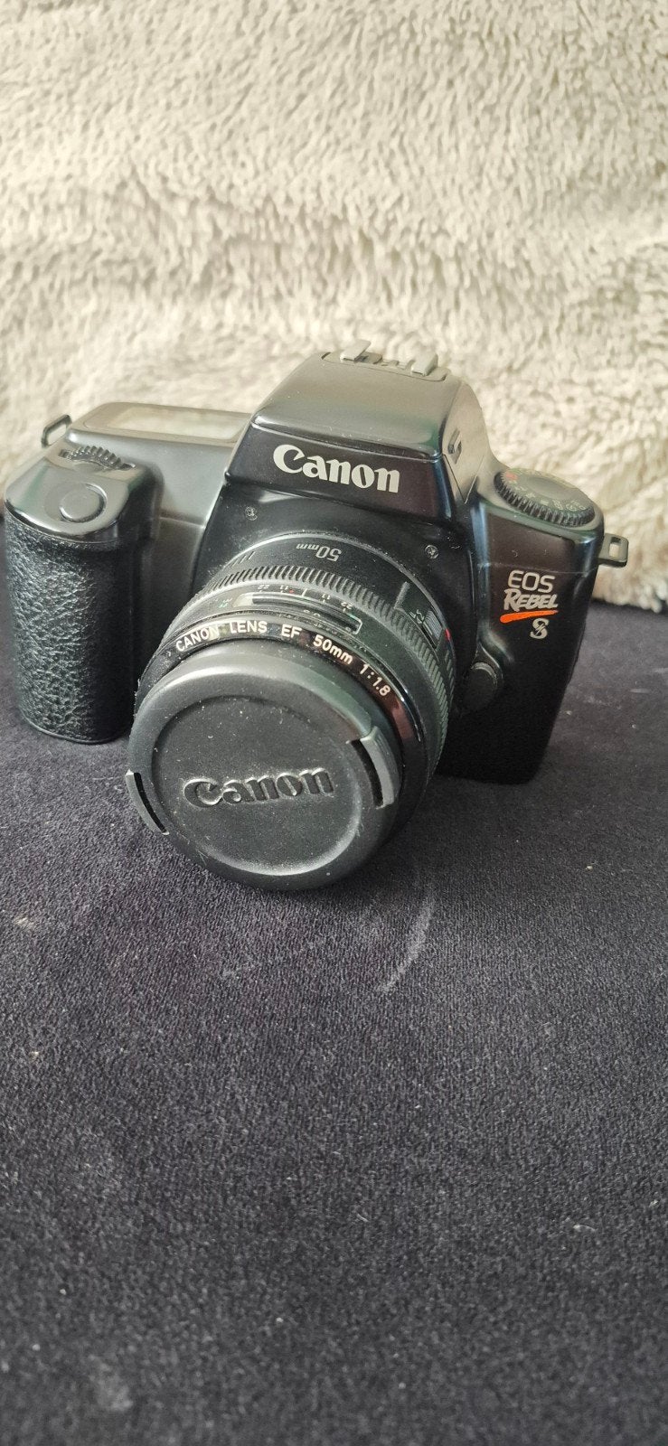 Canon EOS 650 Spiegelreflexcamera met EF 50mm f/1.8 lens, Ophalen, Gebruikt, Spiegelreflex, Canon