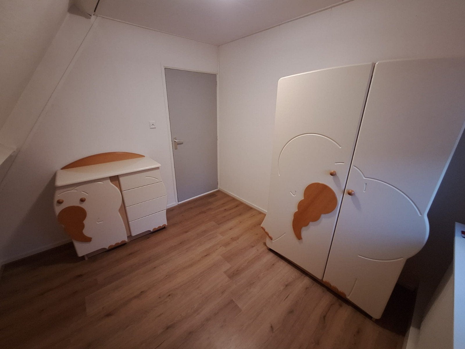 Babykamer set: Commode, kast en ledikant, Ophalen, Gebruikt, 50 tot 70 cm, 75 tot 100 cm