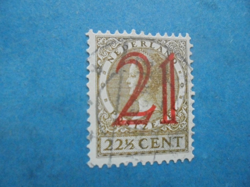 Postzegel Nederland 1929, Hulpzegel (Opdruk in rood), Postzegels en Munten, Ophalen of Verzenden, T/m 1940, Gestempeld