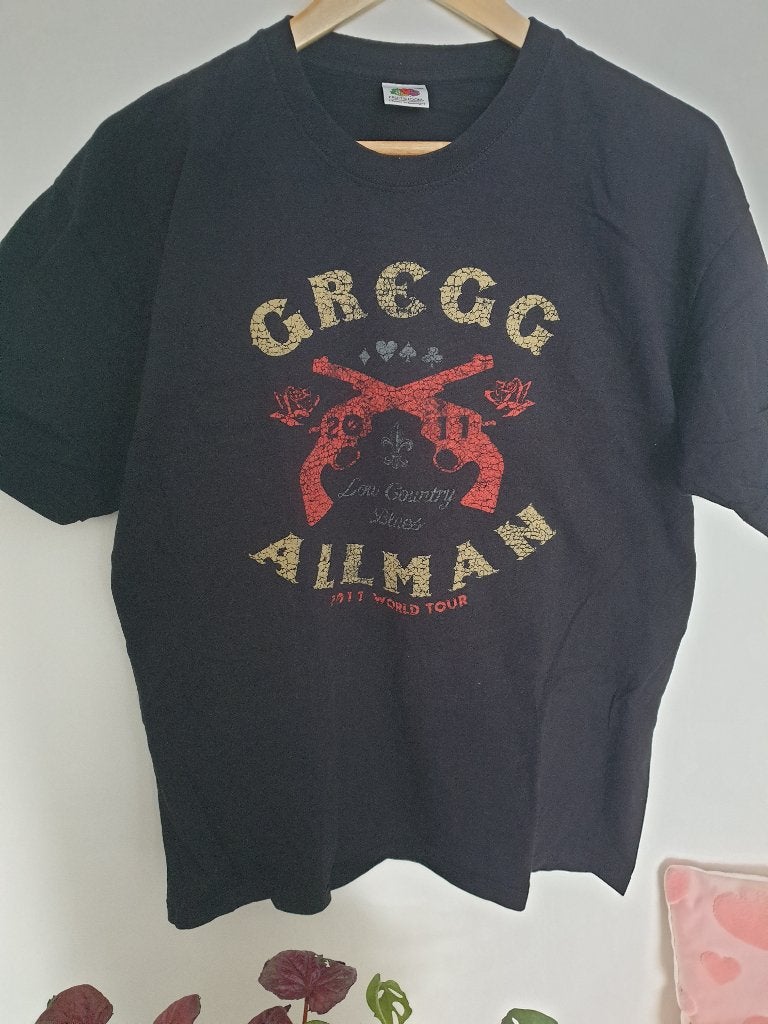 Origineel T-shirt Gregg Allman Low Country Blues Tour 2011, Kleding | Heren, T-shirts, Maat 52/54 (L), Zwart, Nieuw, Ophalen of Verzenden