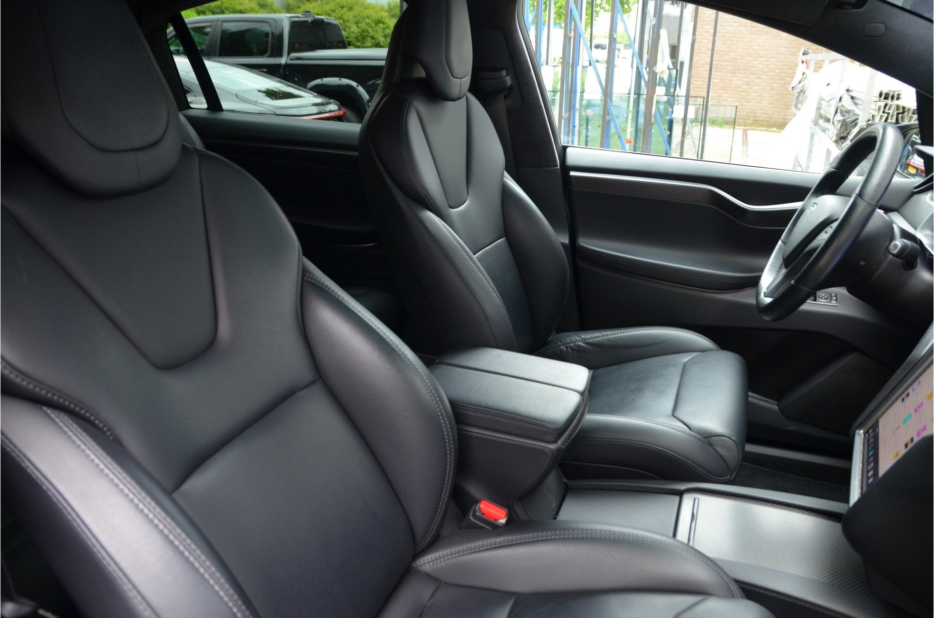 Tesla Model X 100D 6p AutoPilot3.0, Trekhaak (2.250kg), Auto's, Tesla, 2433 kg, Leder, Vierwielaandrijving, 2250 kg