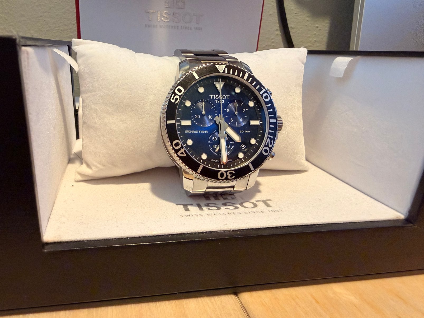 Tissot T-Sport Seastar 1000, Ophalen of Verzenden, Zo goed als nieuw, Staal, Overige merken