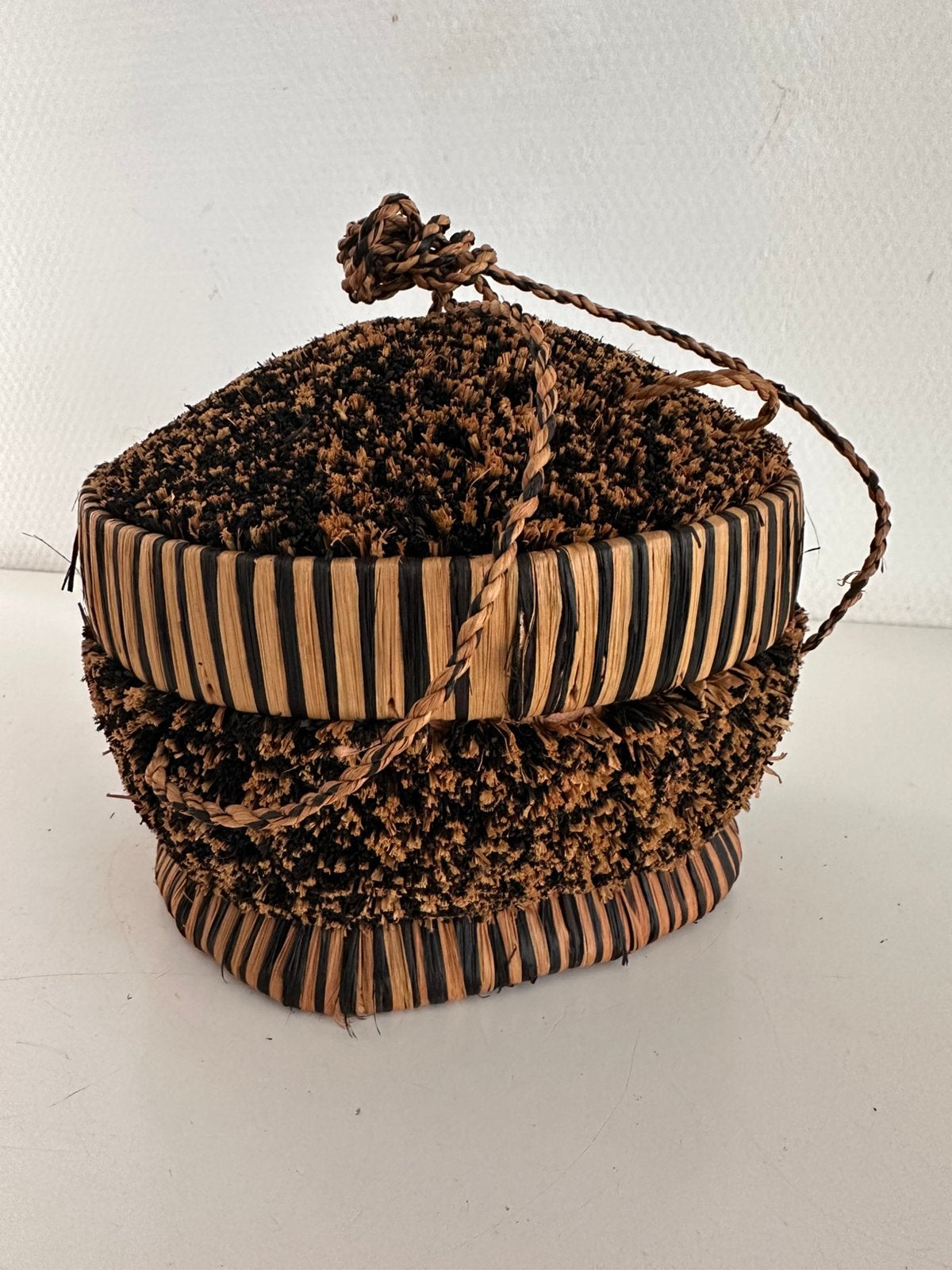 Kuba Afrikaans raffia mandje  1920 Afrikaanse mandjes Africa, Ophalen of Verzenden