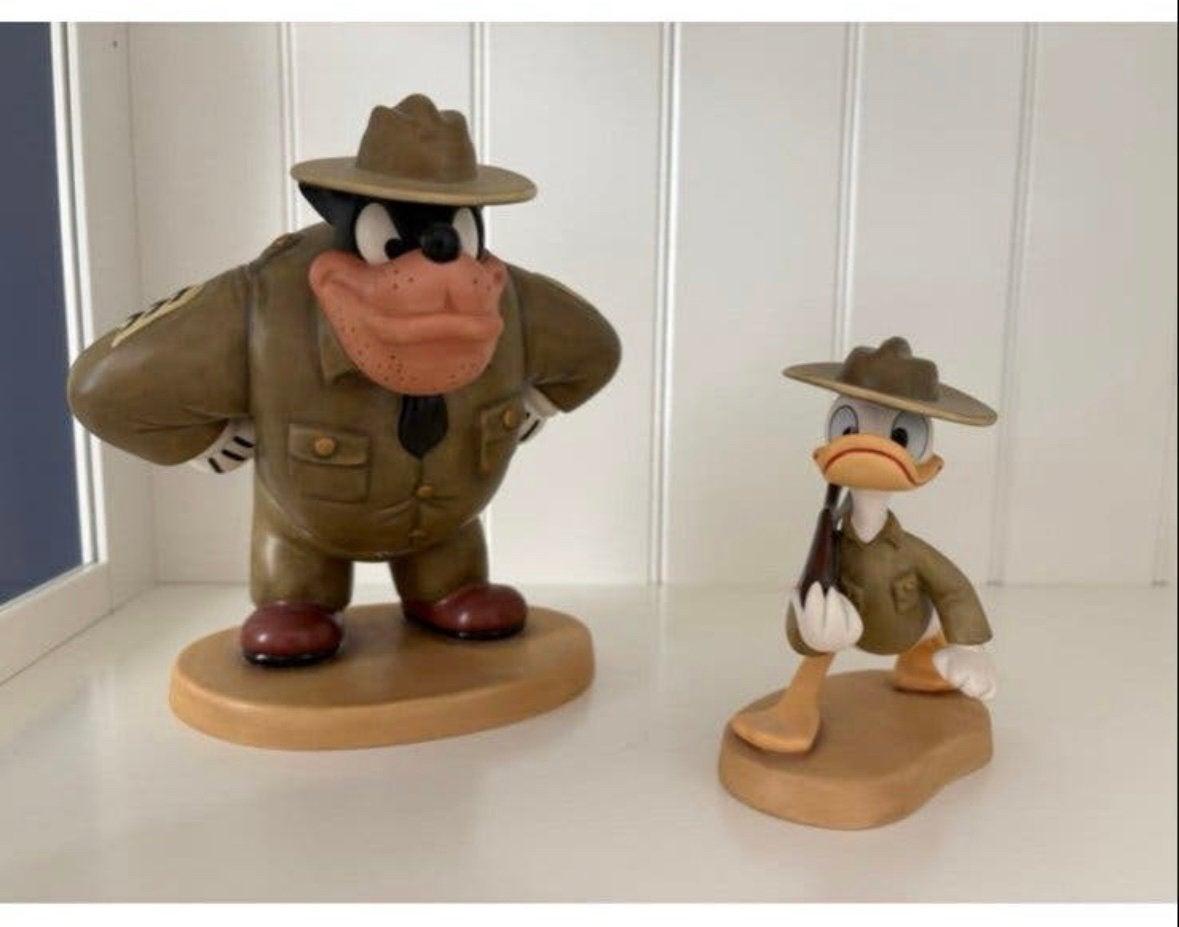 WDCC Donald & Pete (set), Ophalen of Verzenden, Donald Duck, Zo goed als nieuw, Beeldje of Figuurtje
