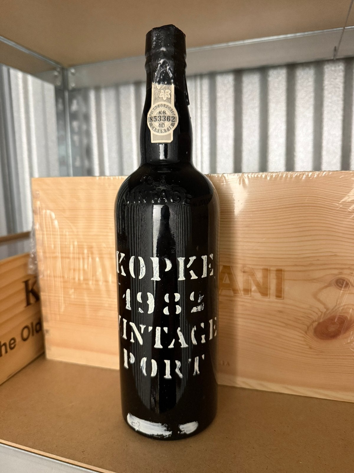 Kopke vintage 1982!, Verzamelen, Ophalen of Verzenden, Zo goed als nieuw, Overige gebieden, Port