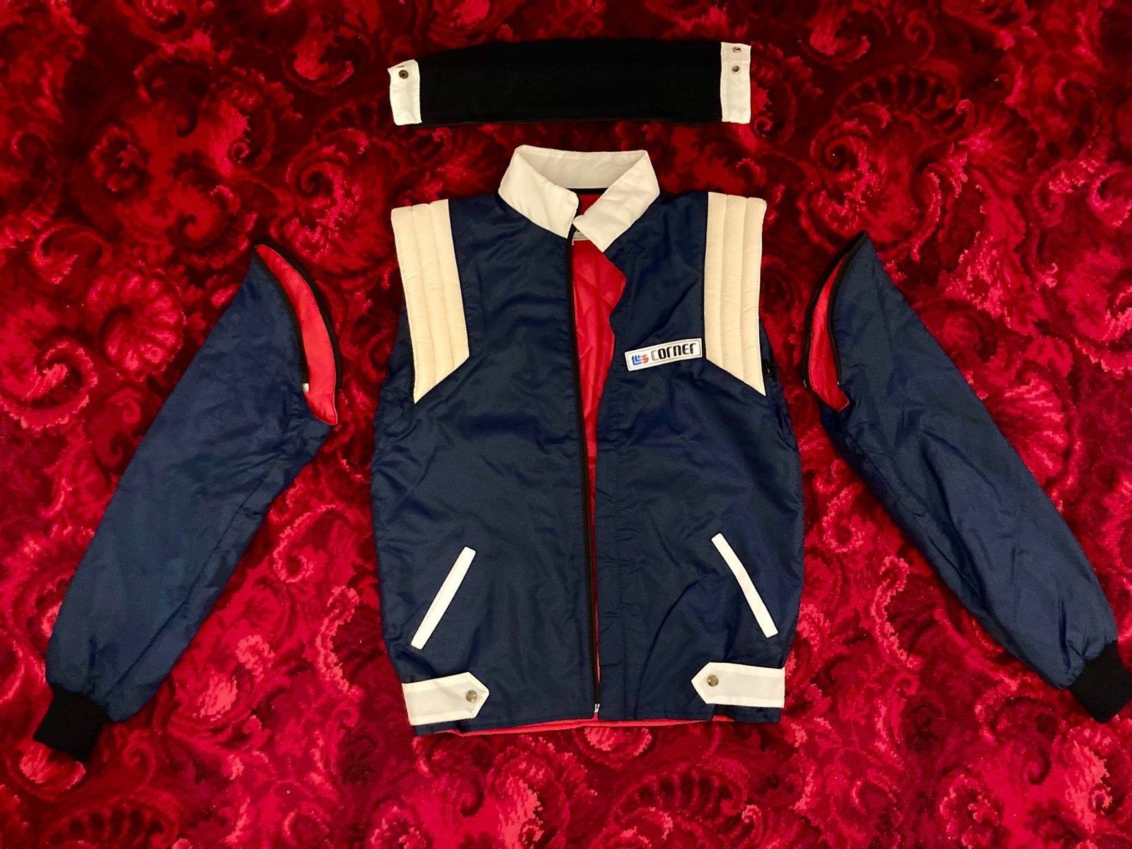 Corner 3-in-1 Jas/Bodywarmer met Afritsbare Mouwen en Kraag, Ophalen of Verzenden, Zo goed als nieuw, Maat 48/50 (M), Blauw
