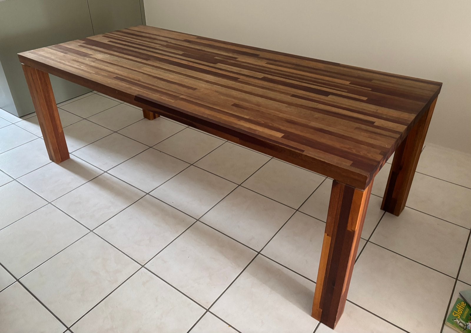 Eettafel mixed hardwood, Ophalen, Gebruikt