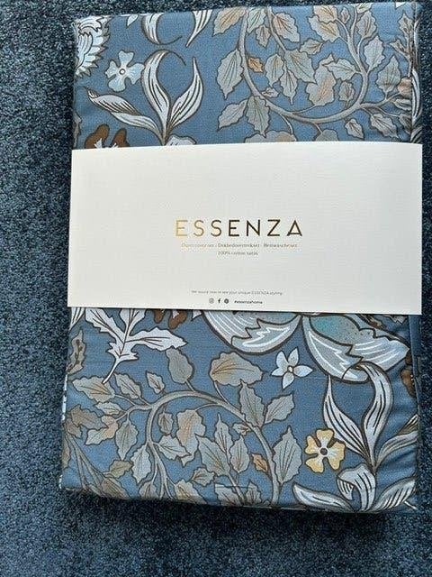 Essenza Dekbedovertrek 200/200 100% Satijn Katoen, Info@essenzahome.nl, Blauw, Essenza, Dekbedovertrek