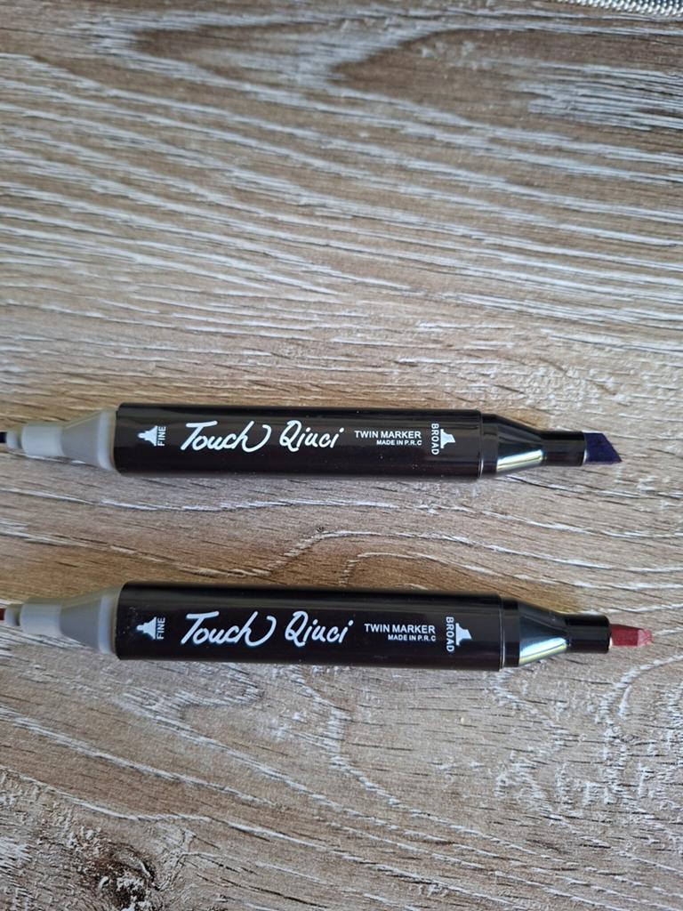 Touch Qiunci Twin Markers - 168 stuks in draagtas, Hobby en Vrije tijd, Ophalen, Gebruikt, Potlood of Stift