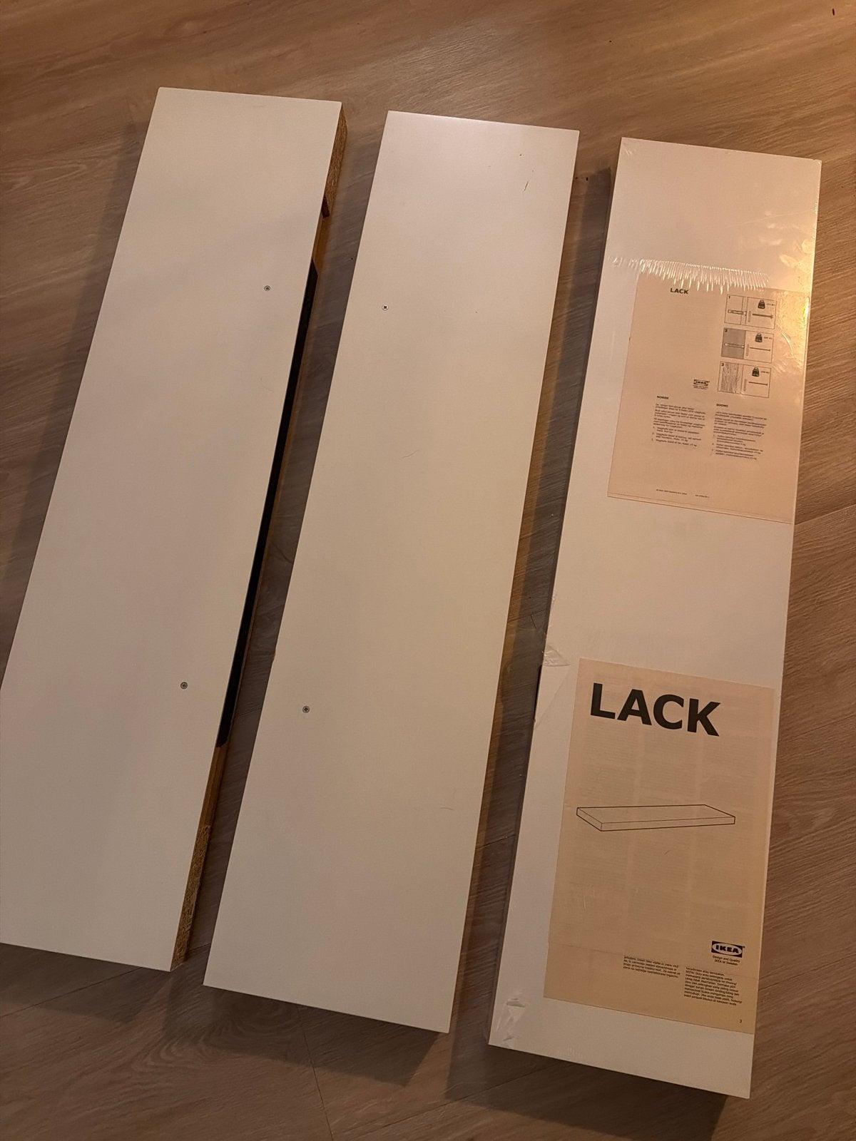 3x IKEA Lack wandplank wit - Nieuw in verpakking, Ophalen, Nieuw