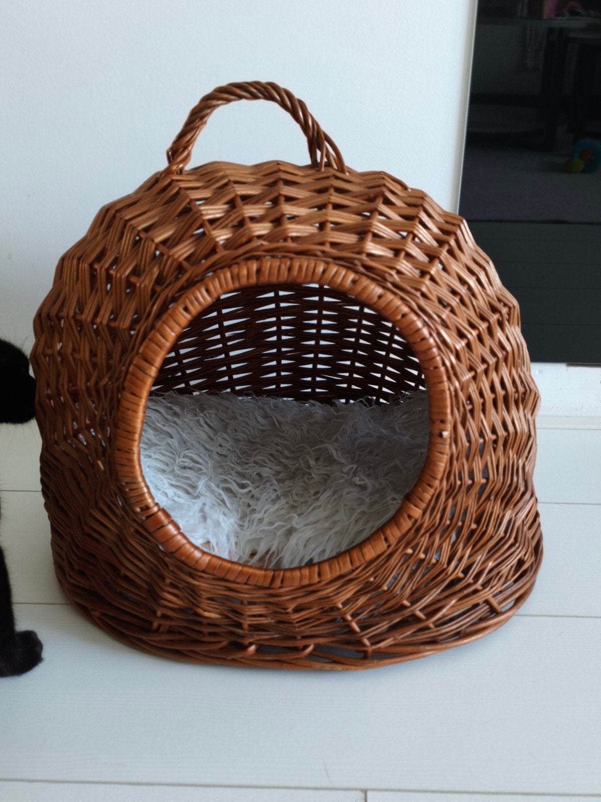 Rieten kattenmand te koop, Dieren en Toebehoren, Kattenmanden, Ophalen of Verzenden