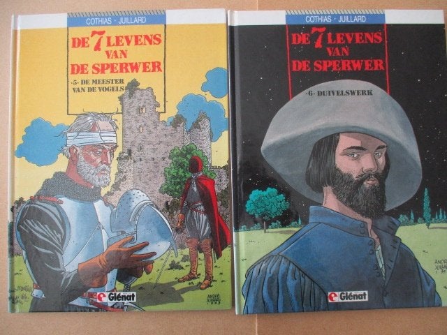 w0330 de zeven levens der sperwer 1 t/m 7 hc, Meerdere stripboeken, Ophalen, Gelezen