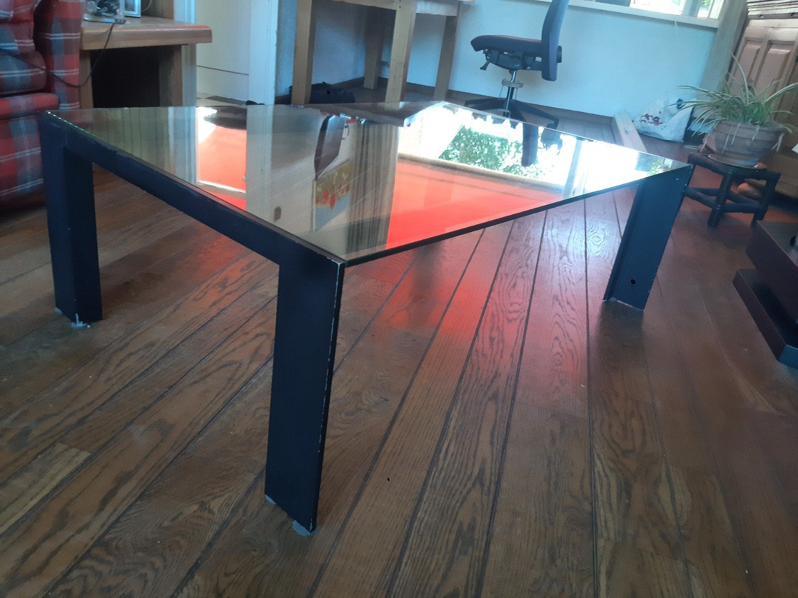 Gratis Glazen salon tafel, Ophalen, 50 tot 100 cm, 50 tot 100 cm, Glas