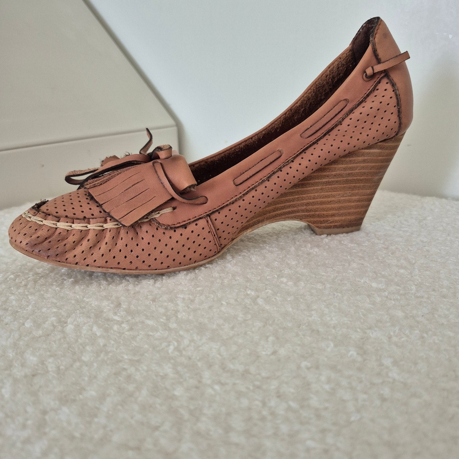 BRONX bruine dames pumps maat 38, zeer goed, Pumps, Bruin, BRONX, Ophalen of Verzenden