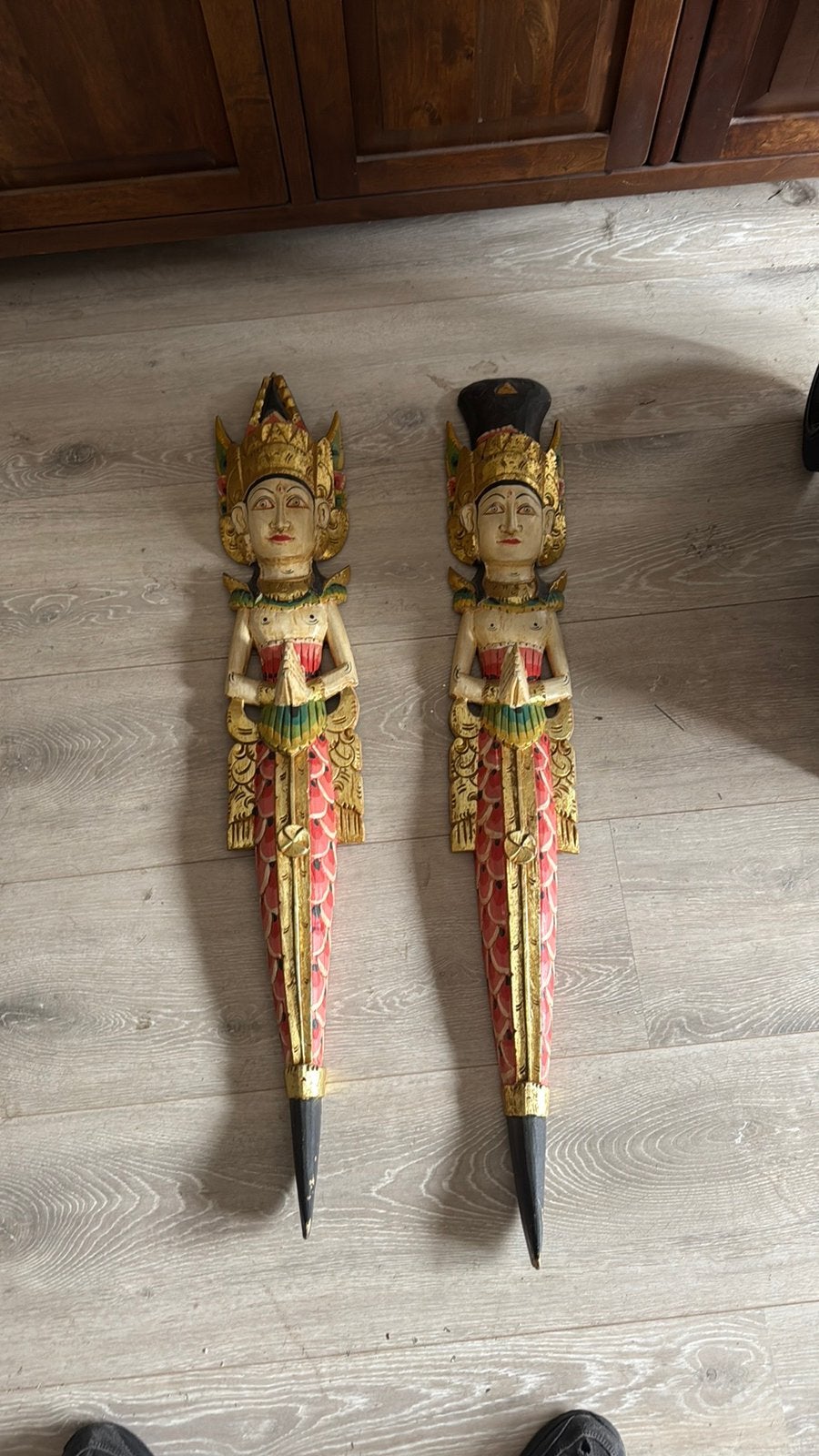 Houten poppen chinees, Antiek en Kunst, Ophalen