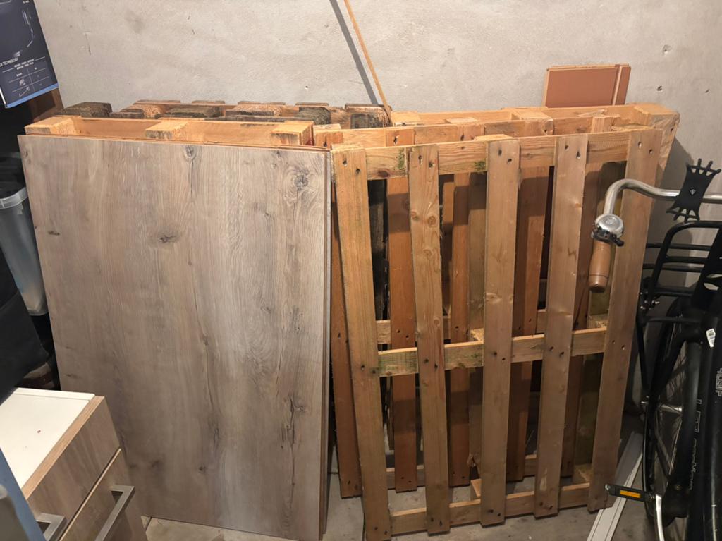 Pallets - 6 stukken, 1 tot 2 meter, Minder dan 3 meter, Ophalen of Verzenden, Zo goed als nieuw