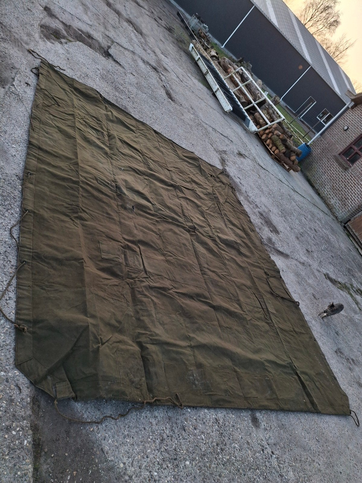 Canvas Laadbak zeil, Ophalen, Landmacht, Nederland