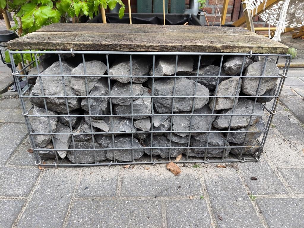 Schanskorf met stenen, Tuin en Terras, Haardhout, Ophalen