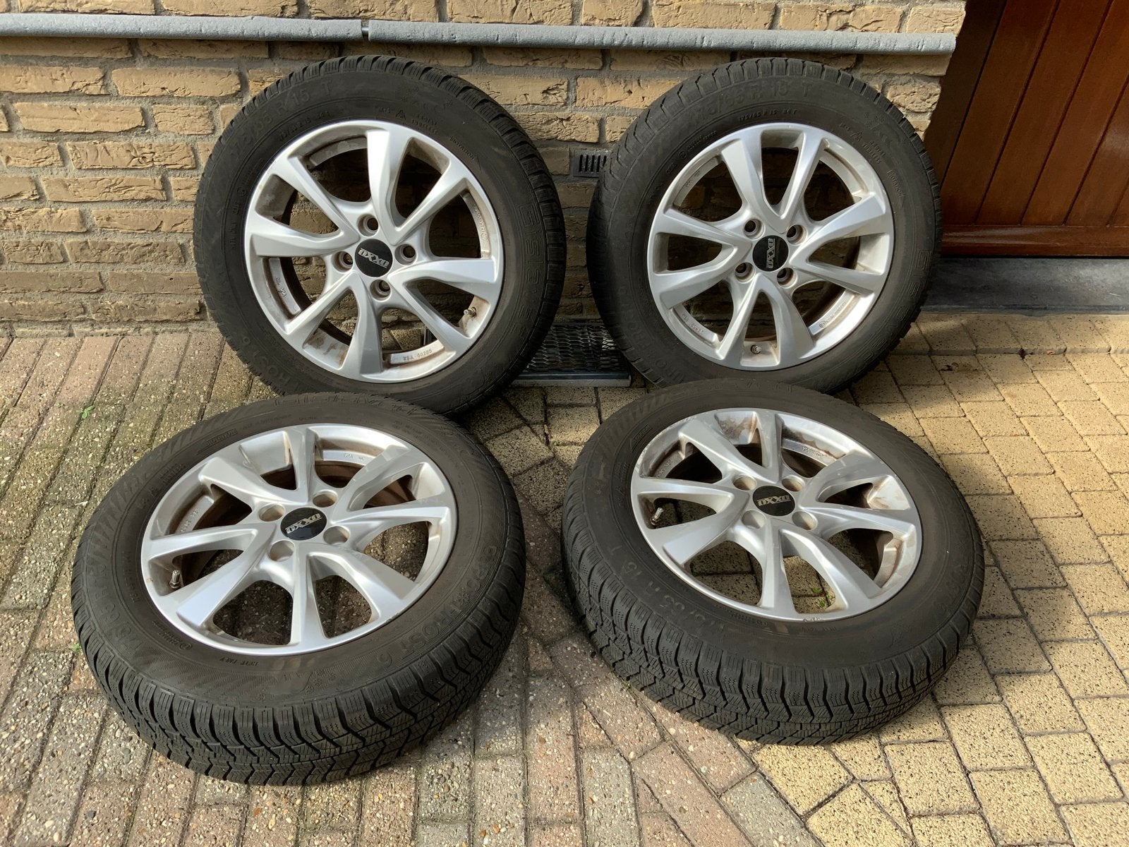 Winterbanden met velgen - Gebruikt, Auto-onderdelen, Ophalen, Gebruikt, 15 inch, 175 mm