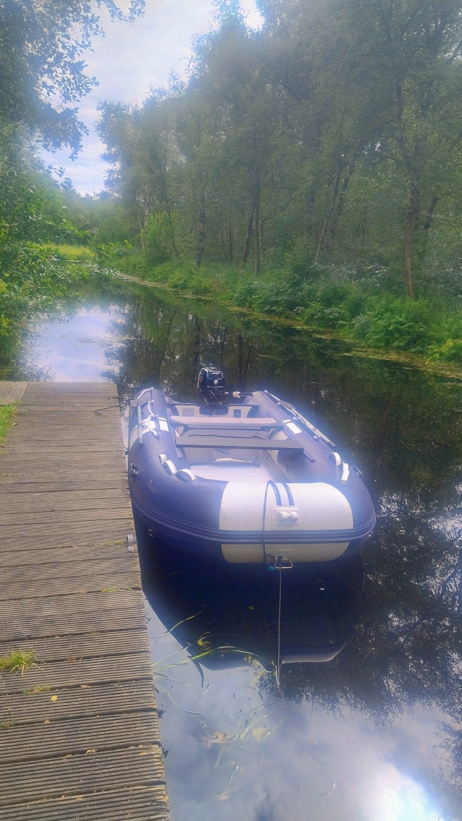 Hibo 360 en Nimarine Black Rhino 270, Suzuki 6PK, Watersport en Boten, Rubberboten, Ophalen, Aluminium, Gebruikt, Inclusief motor
