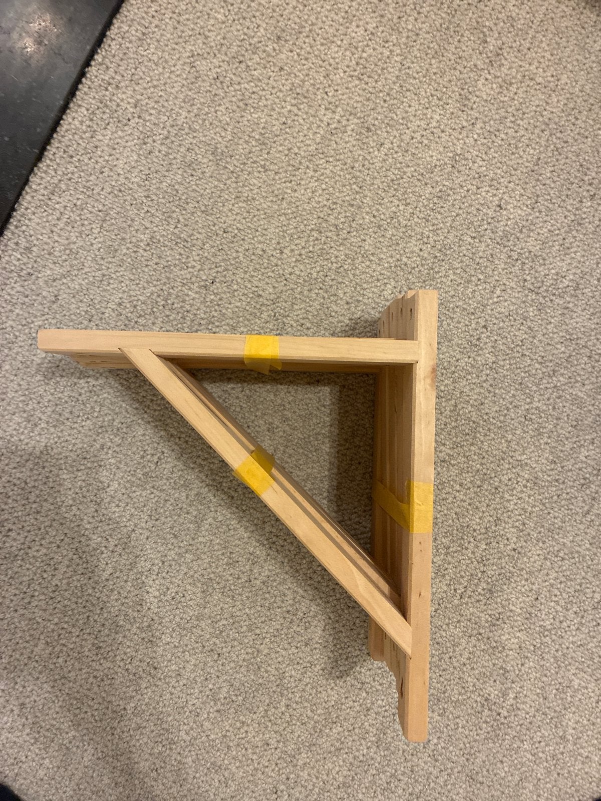 5 houten steunen voor plank - stevig en veelzijdig, Ophalen of Verzenden, Gebruikt