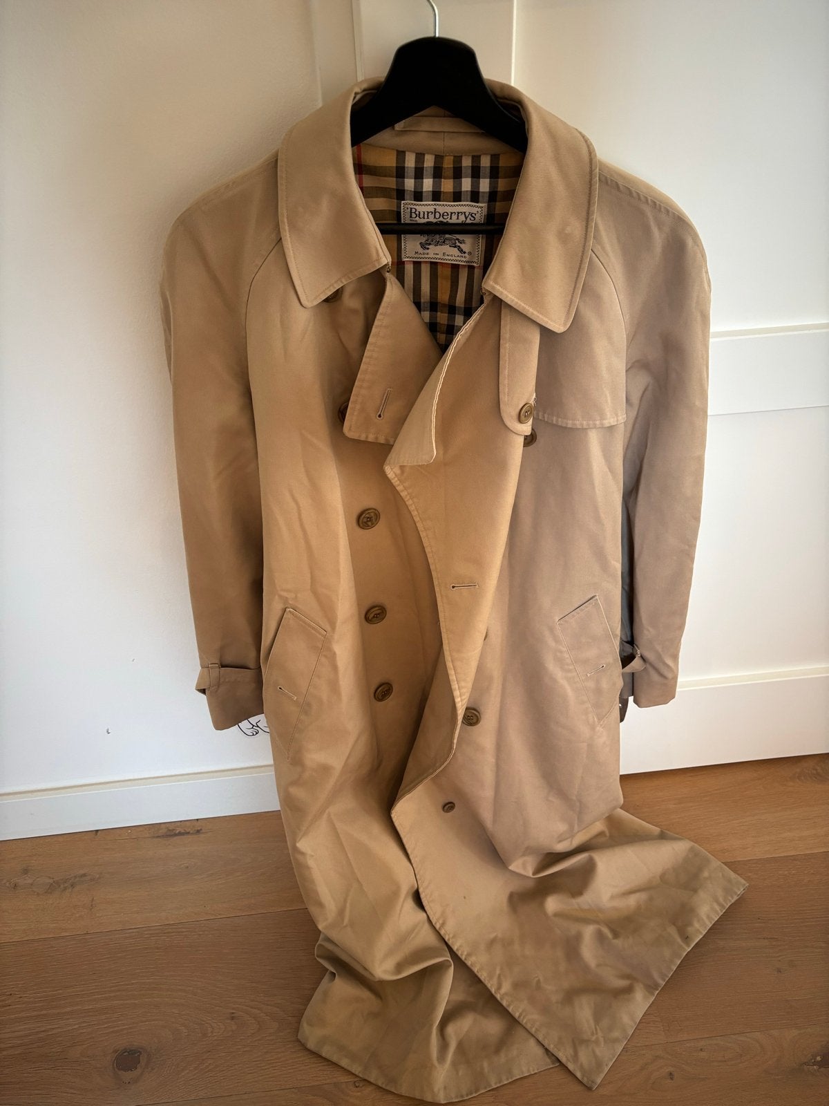 Vintage Burberrys Trenchcoat Beige - Maat 40, Kleding | Dames, Jassen | Zomer, Ophalen, Gedragen, Maat 38/40 (M), Beige