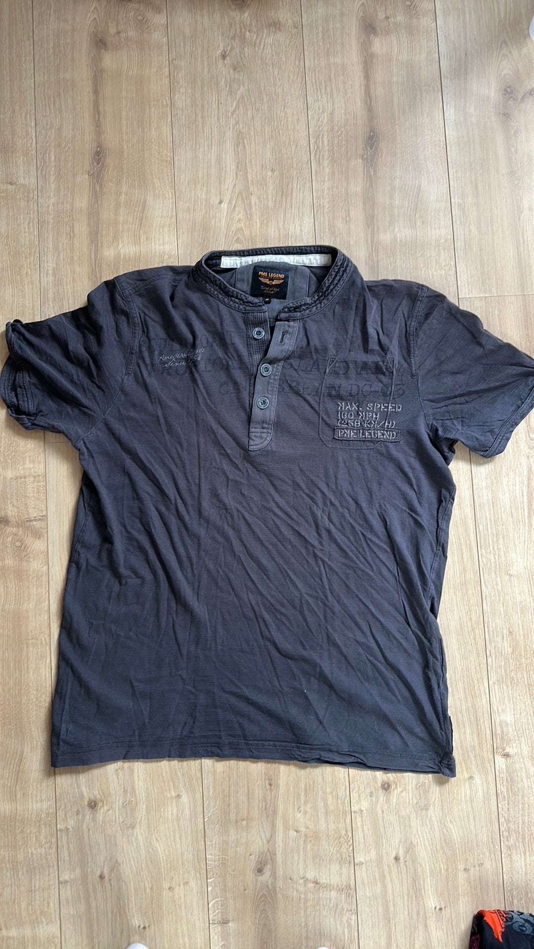 Shirt PME Legend mt M donkergrijs/zwart, Kleding | Heren, T-shirts, Ophalen of Verzenden, Gedragen, Maat 48/50 (M), Zwart