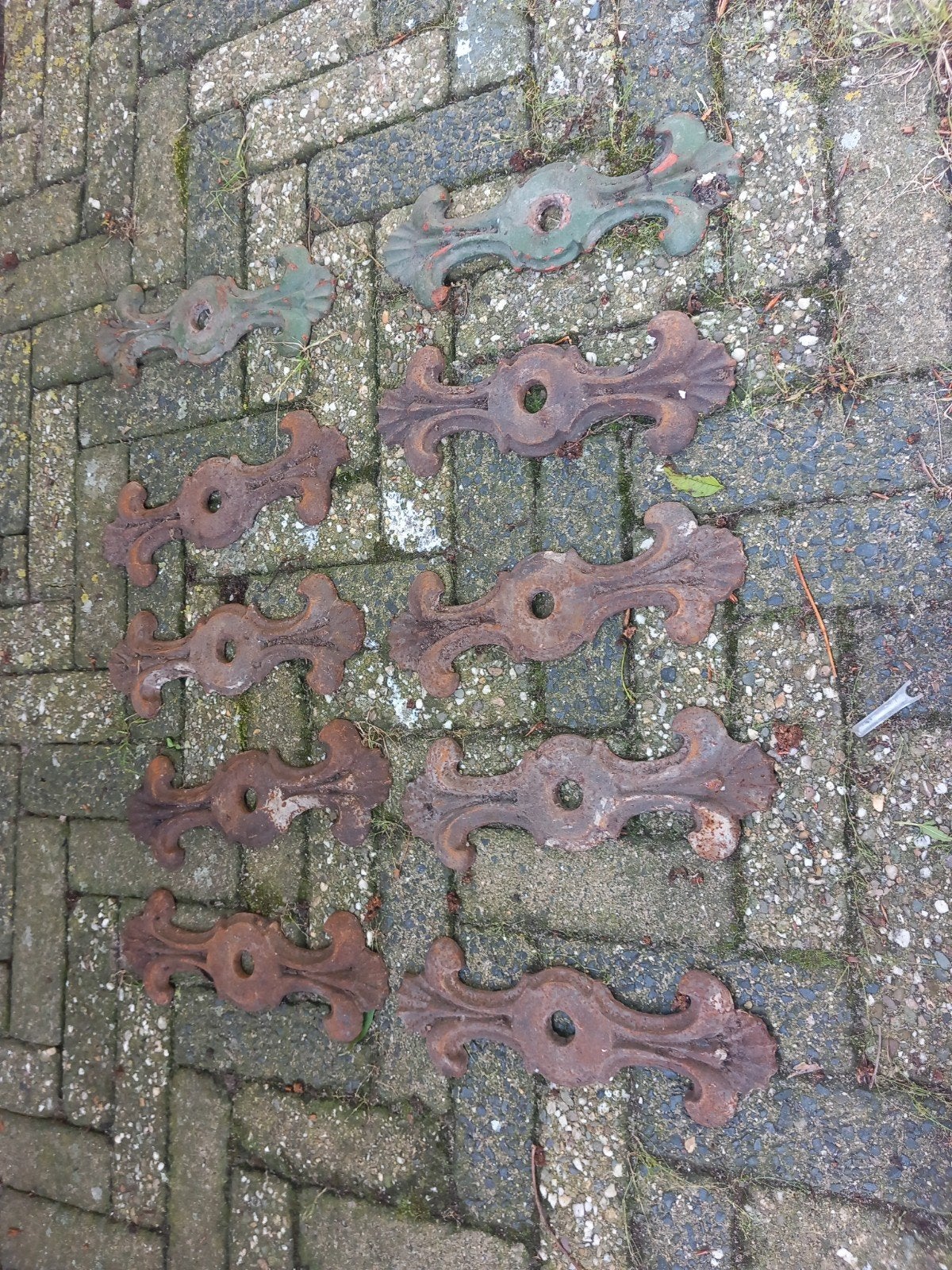 Antieke oude muurankers, schuurvondst. Gebruikte muurankers., Ophalen, Gebruikt