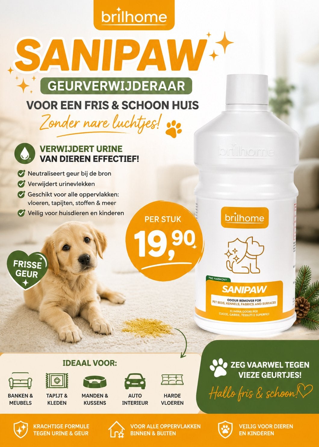 Brilhome SANIPAW, Dieren en Toebehoren, Ophalen of Verzenden