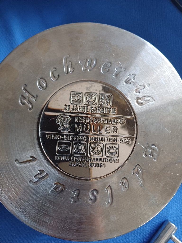 Pannenset zware kwaliteit edelstaal, Ophalen, Overige materialen, Inductieplaat, Nieuw