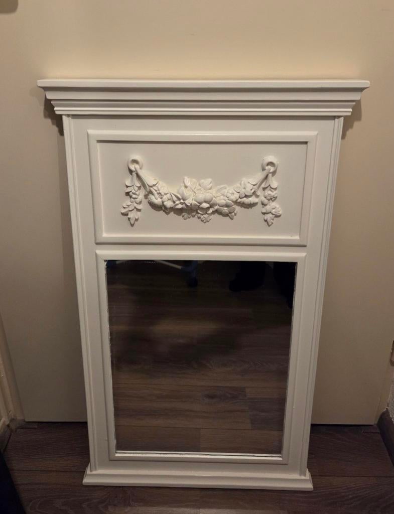 Clayre & Eef wandspiegel, Ophalen, Rechthoekig, 50 tot 75 cm, Minder dan 100 cm
