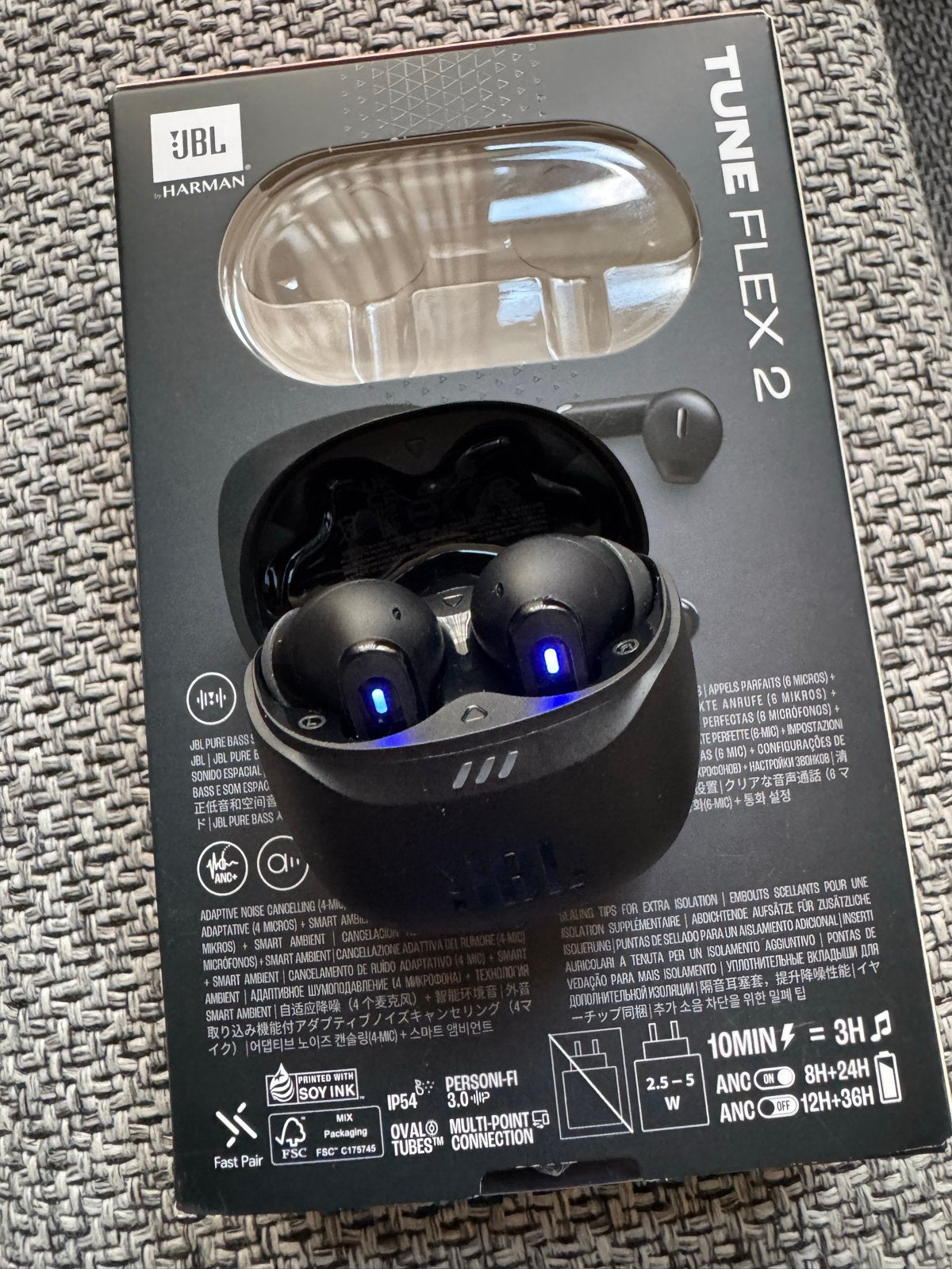 JBL Tune Flex 2 TWS Draadloze Oordopjes Zwart, Ophalen, In-ear, JBL, Bluetooth