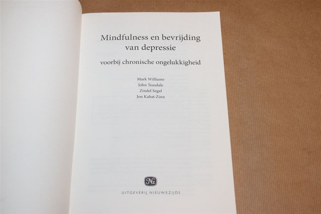 Hét Standaardwerk Mindfulness tegen Depressie [Kabat-Zinn], Ophalen of Verzenden, Gelezen, Overige onderwerpen, Achtergrond en Informatie
