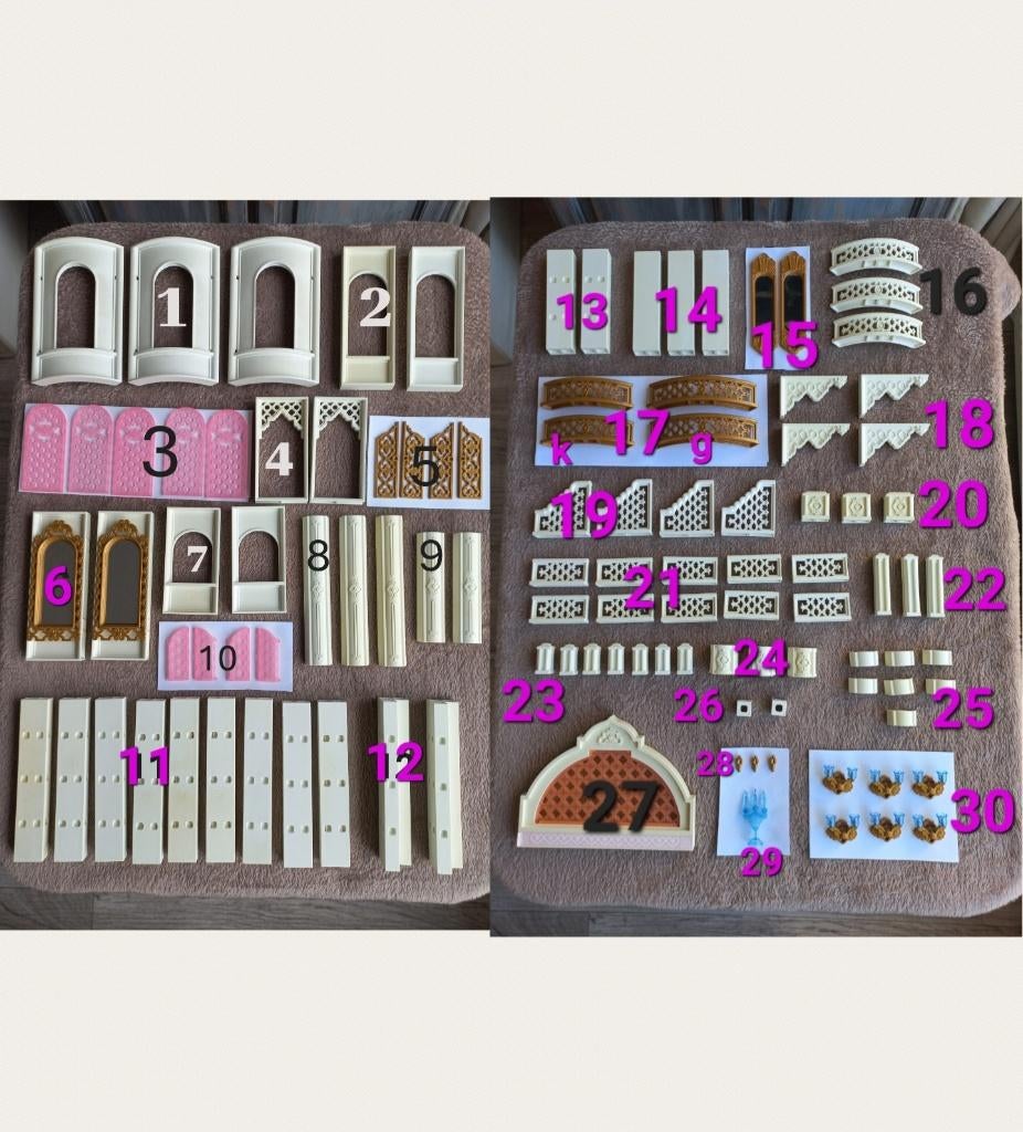 Deel 1 Onderdelen Princess 4250 Sprookjeskasteel Paleis 3019, Ophalen of Verzenden, Gebruikt, Los playmobil
