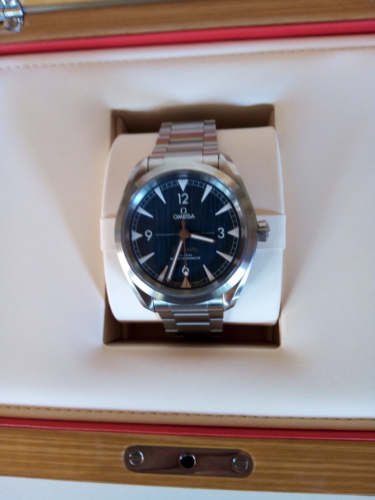 Omega Seamaster Railmaster 2021 full set, Ophalen, Zo goed als nieuw, Staal, Overige merken