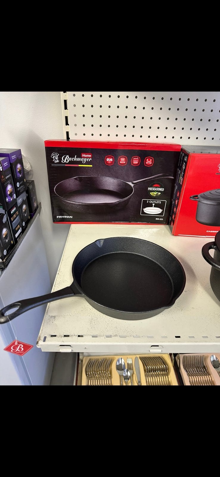 Partijhandel 10 x gietijzeren koekenpan 24 cm partij handel, Ophalen, Nieuw, Gietijzer