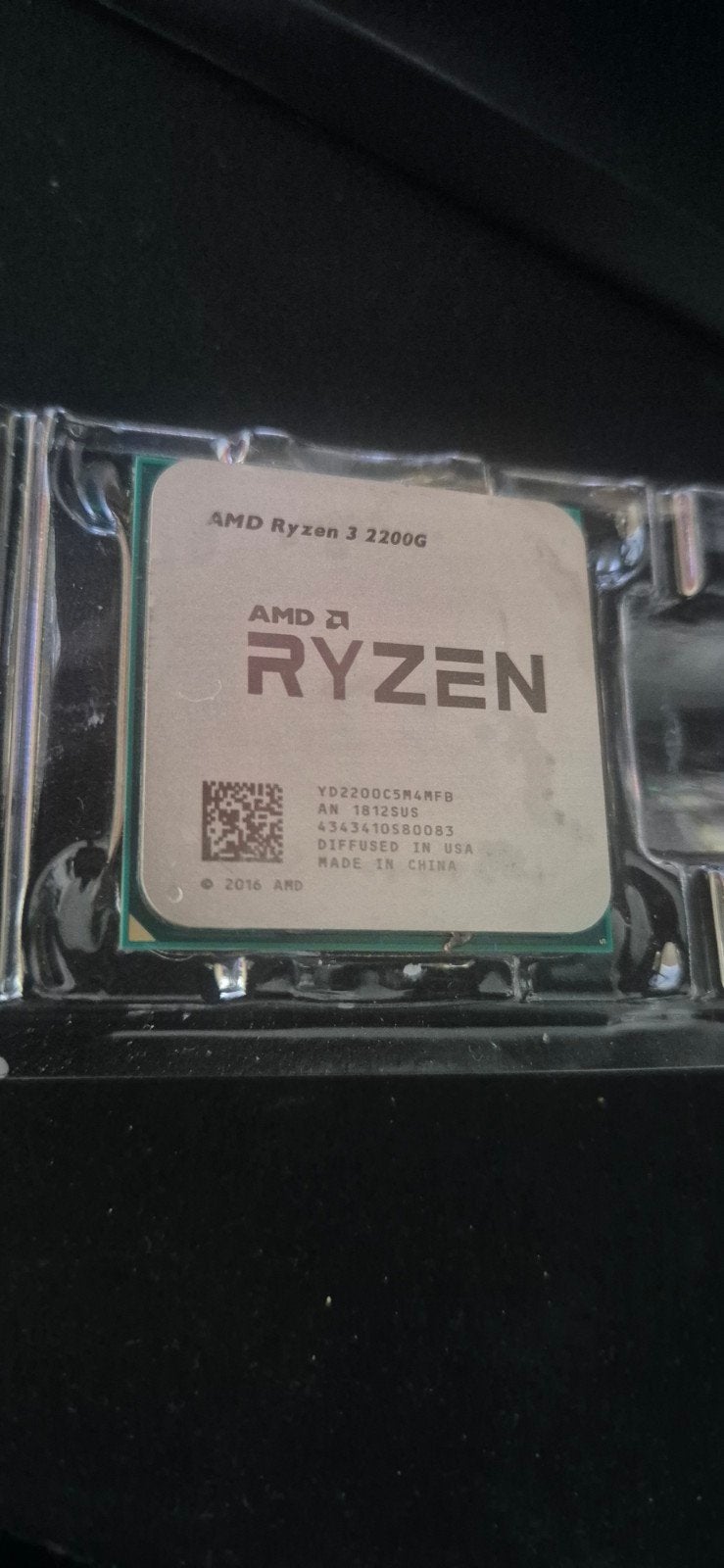 AMD Ryzen 3 2200G Processor, Gebruikt, 4-core, AM4, 3 tot 4 Ghz